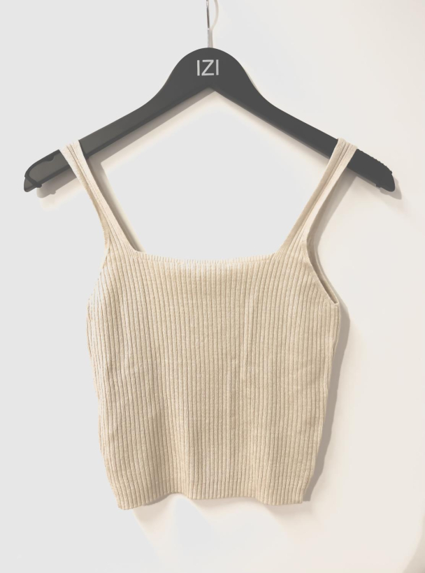 onlTessi topp i ribbestrikk - Image 2