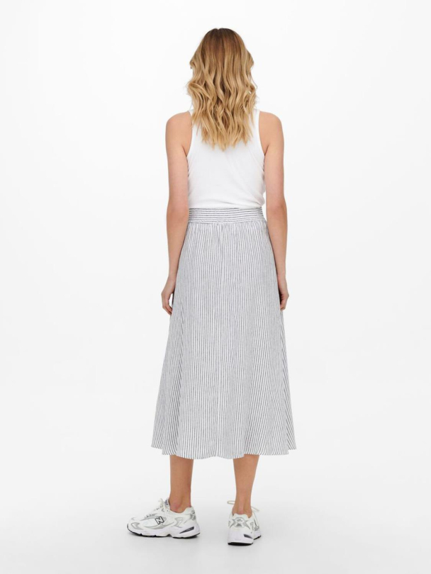 onlLinette maxiskjørt i linblanding - Image 3