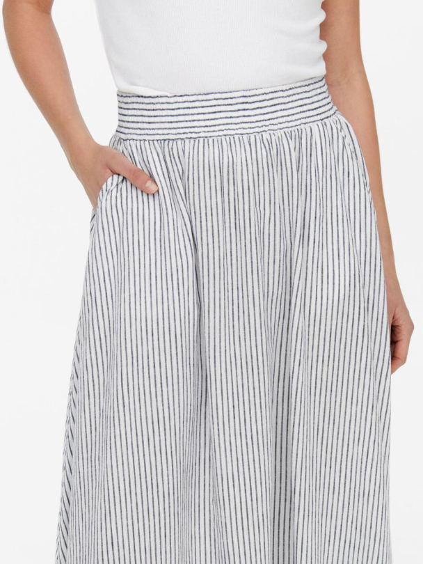 onlLinette maxiskjørt i linblanding - Image 4