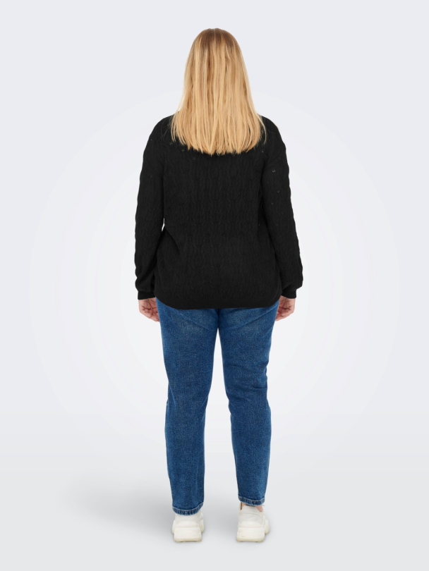 carFia Katia genser i strukturstrikk - Image 2