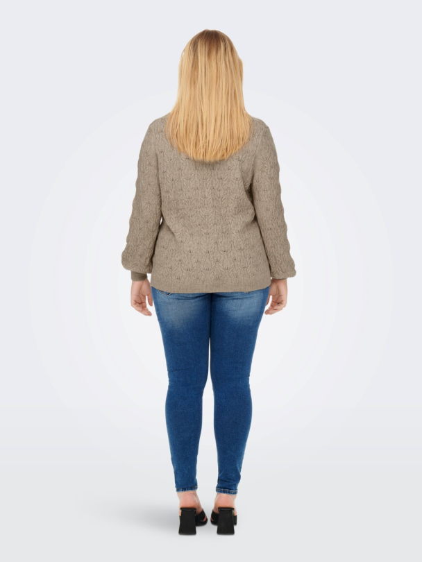 carFia Katia genser i strukturstrikk - Image 3