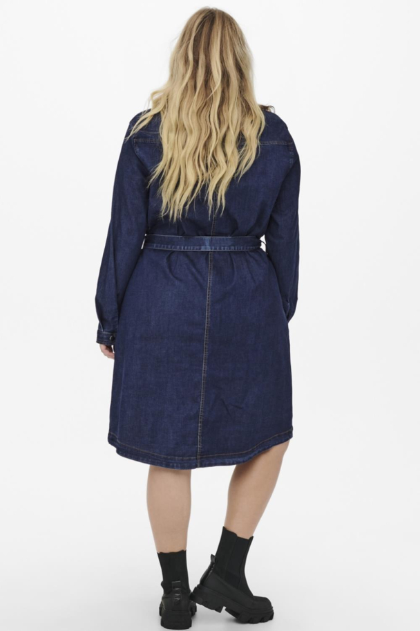 carCila life denim skjortekjole med knytebelte - Image 2