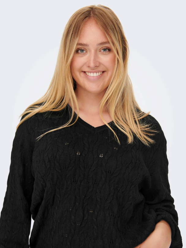 carFia Katia genser i strukturstrikk - Image 5