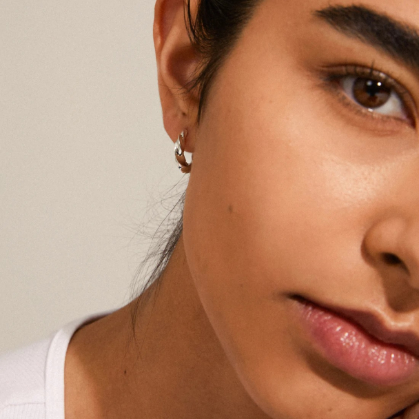 Pilgrim Taffy sølvbelagt øreringer - Image 2