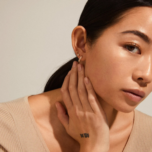 Pilgrim Marie gullbelagt gavesett - øredobber - Image 3