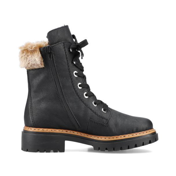 Rieker snøreskolett med pels - Image 9