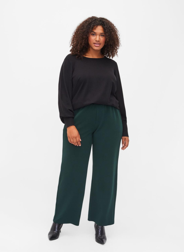 Zizzi caElla plain genser m/rund hals - Image 2