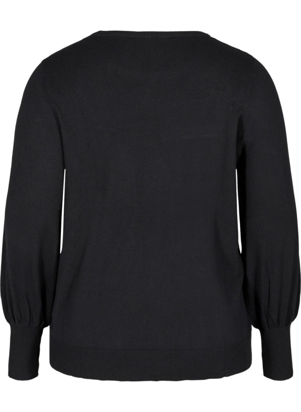 Zizzi caElla plain genser m/rund hals - Image 6