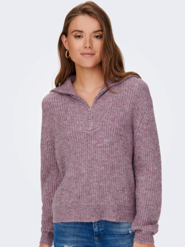 onlBaker Zip strikkegenser - Image 4