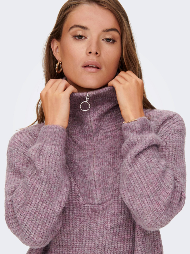 onlBaker Zip strikkegenser - Image 5