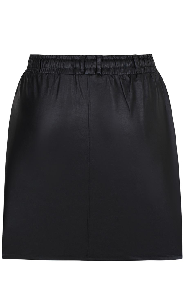 Zhenzi Meadow skjørt med skinnlook - Image 3