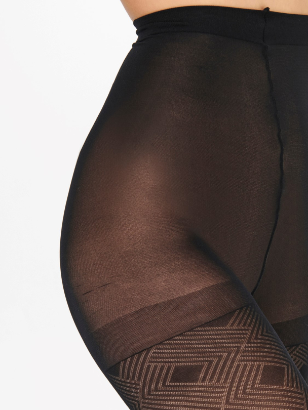 Only Carmen mønstret strømpebukse - Image 3