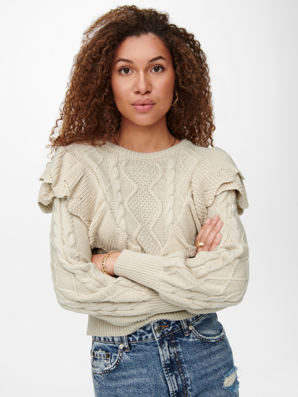 onlLisani Life strikket bomullsgenser - Image 5