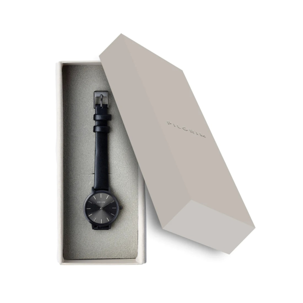 Pilgrim Nerine hematittfarget klokke i rustfritt stål - Image 2