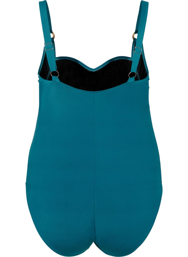 Swim by Zizzi casDenia badedrakt med drapering - Image 3