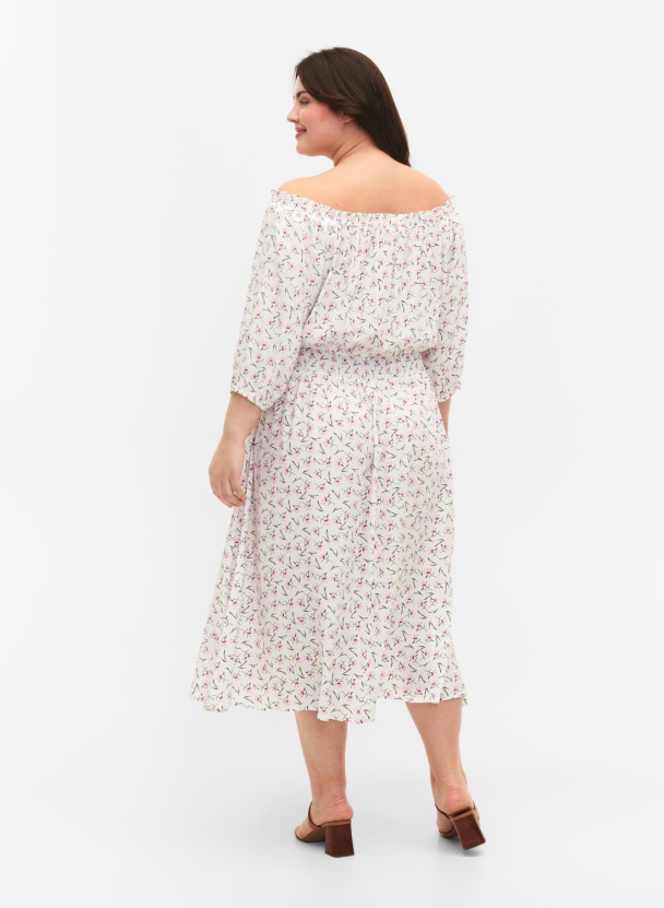 Zizzi caAngel Off-shoulder midikjole - Image 2