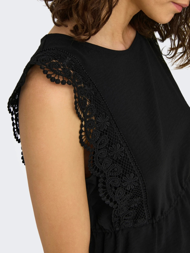 Only Mette ermeløs blondetopp - Image 5