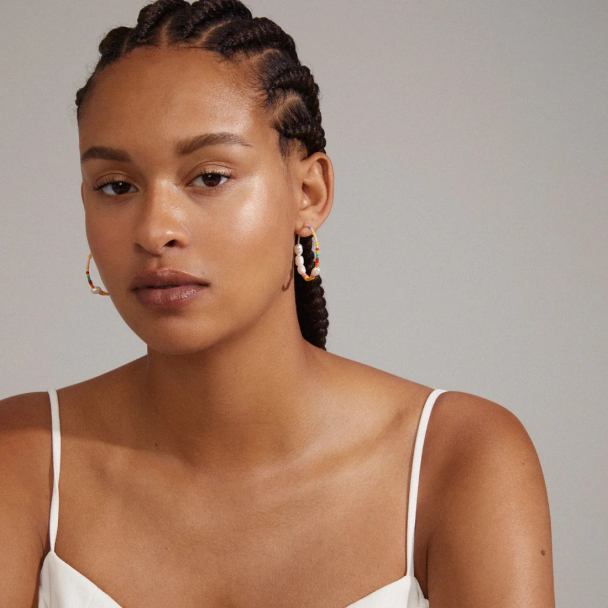 Pilgrim Aubrie gullbelagte øreringer - Image 3