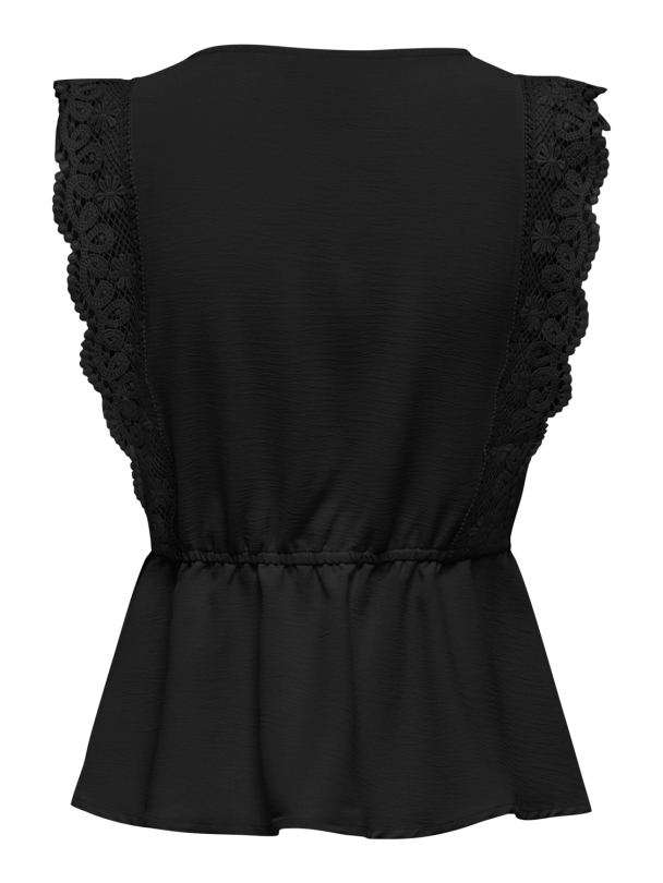 Only Mette ermeløs blondetopp - Image 7