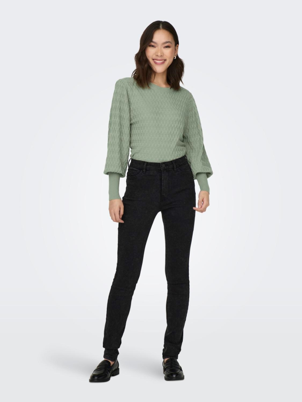 onlFaye Life struktur strikkegenser - Image 2