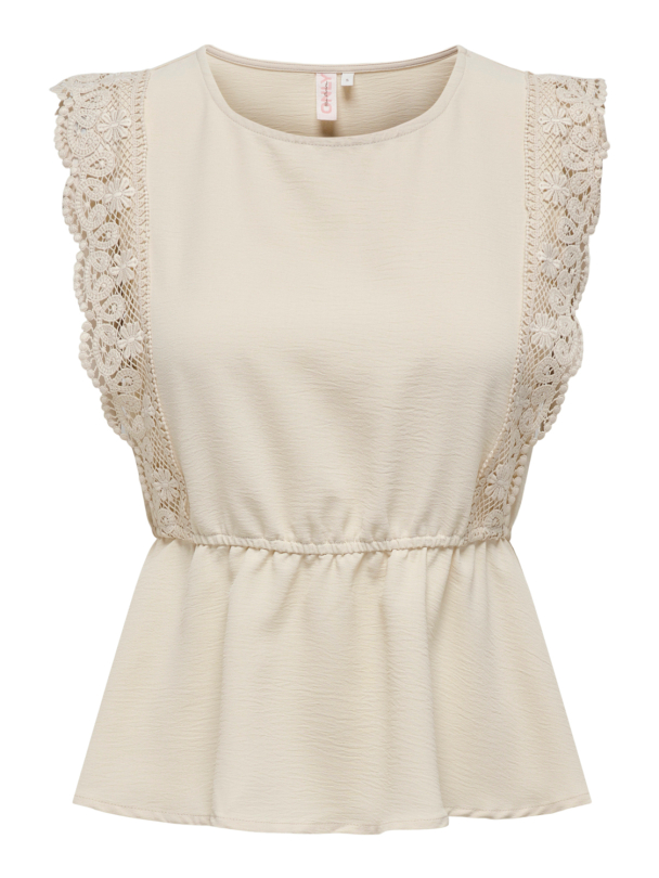 Only Mette ermeløs blondetopp - Image 6