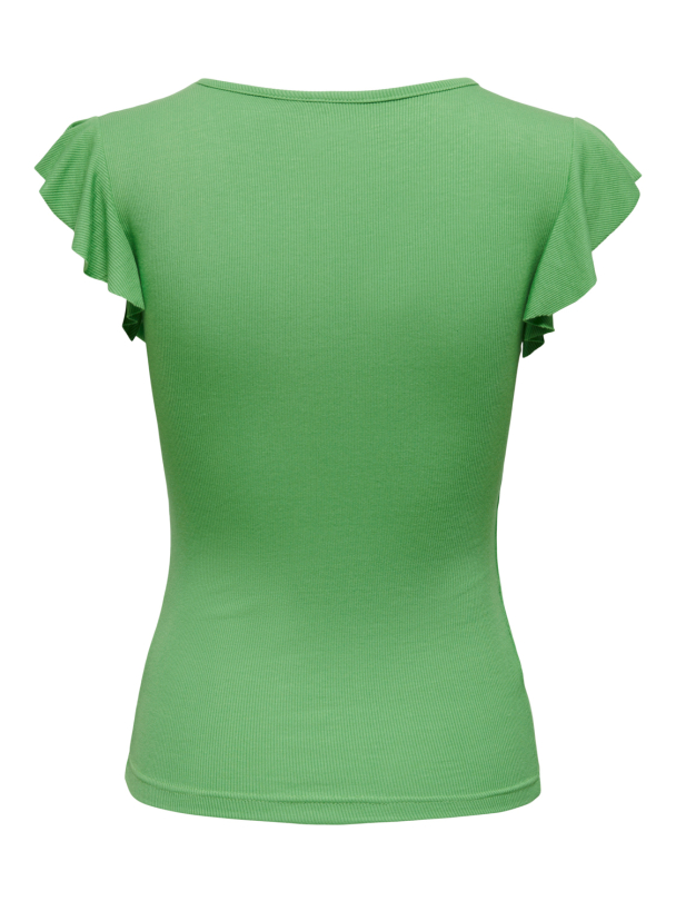 Only Belia kortermet frill topp - Image 2