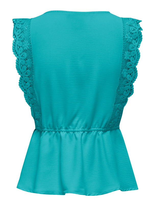 Only Mette ermeløs blondetopp - Image 2