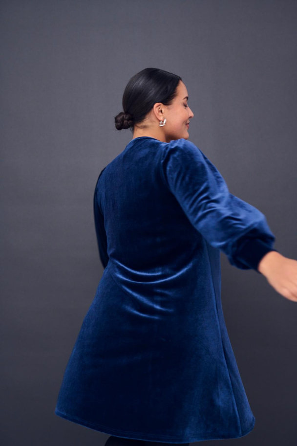 Kaffe Curve Hellen fløyelskjole - Image 4