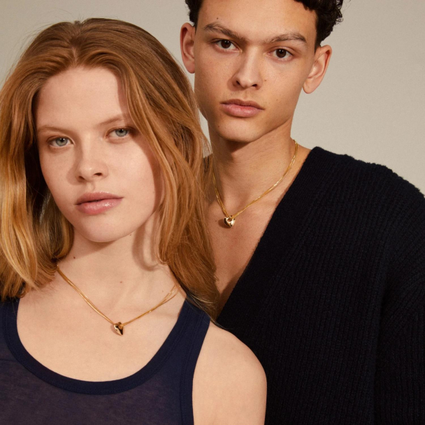 Pilgrim Wave Heart gullbelagt halskjede - Image 3