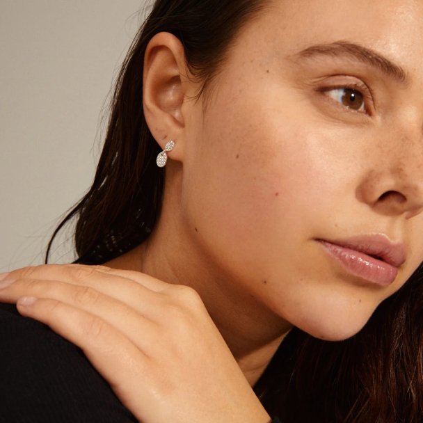 Pilgrim Beat sølvbelagte øredobber - Image 2