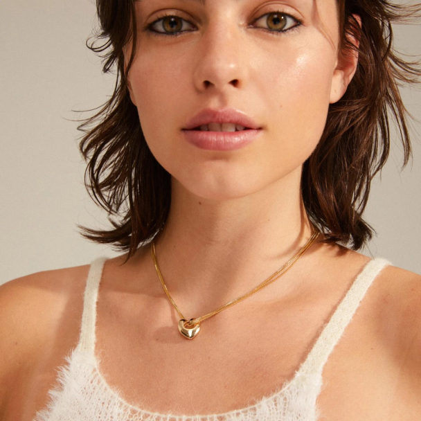 Pilgrim Wave Heart gullbelagt halskjede - Image 4