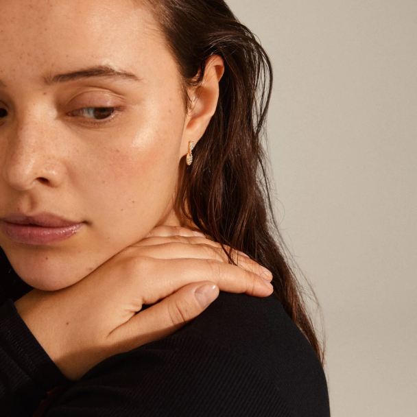 Pilgrim Beat gullbelagte øredobber - Image 2