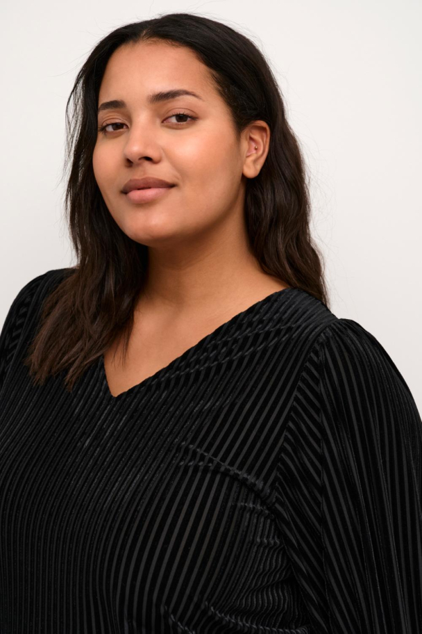 Kaffe Curve Cacanna bluse i fløyel - Image 7