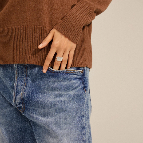 Pilgrim Aspen sølvbelagt ring med krystaller - Image 3