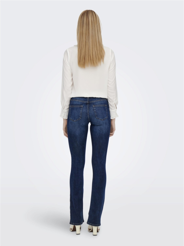 Only Blush midwaist flared jeans - Image 3