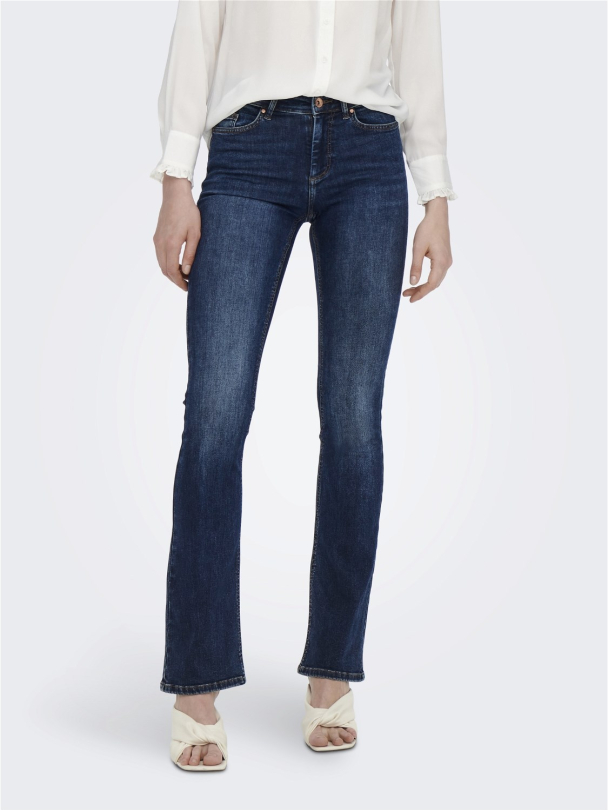 Only Blush midwaist flared jeans - Image 4