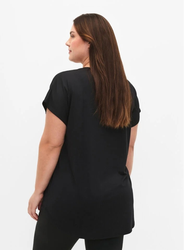 Active by Zizzi aBasic trenings t-skjorte med v-hals - Image 2