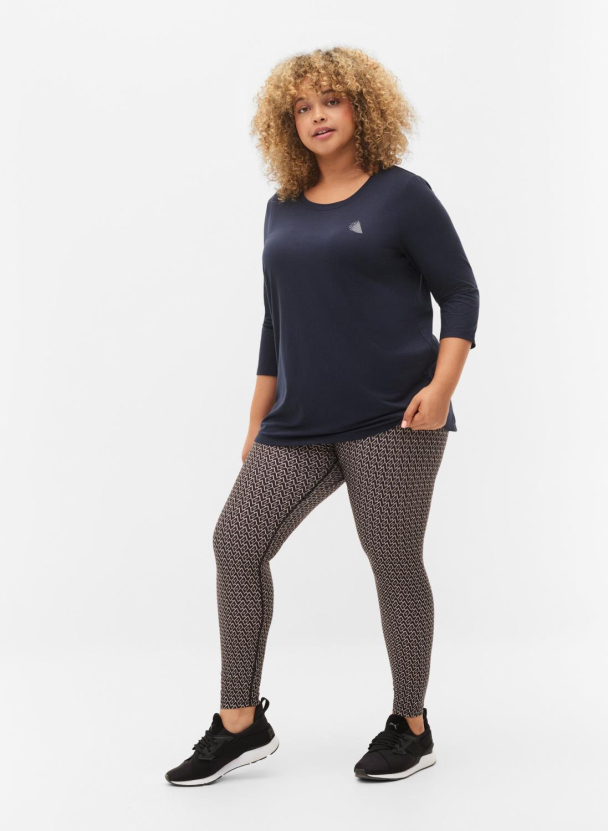 Active by Zizzi aBasic One treningsgenser med 3/4-ermer - Image 3