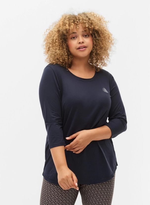 Active by Zizzi aBasic One treningsgenser med 3/4-ermer - Image 4