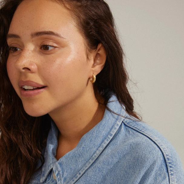 Pilgrim Elfrida hoop øreringer - Image 3
