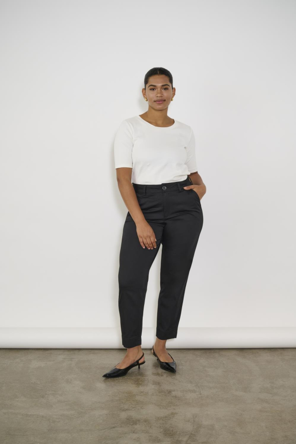 Kaffe Curve Leana chinos i ankellengde noos - Image 3