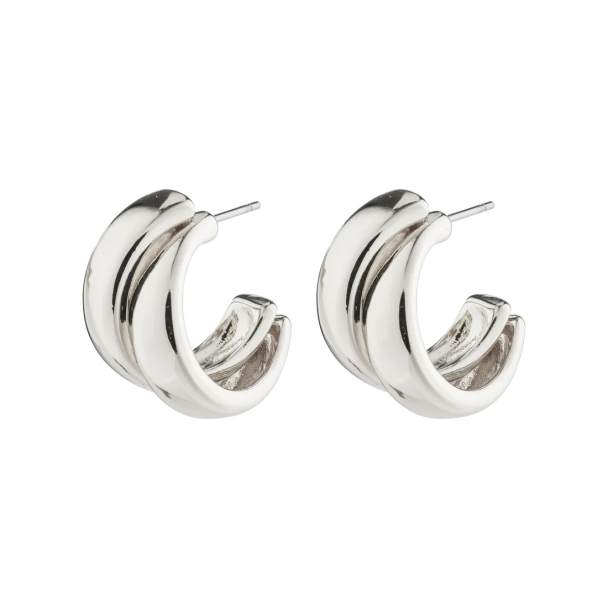 Pilgrim Orit sølvbelagte øreringer - Image 3