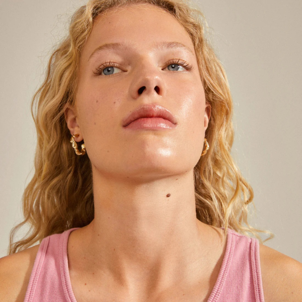 Pilgrim Sun gullbelagte vridde øreringer - Image 3