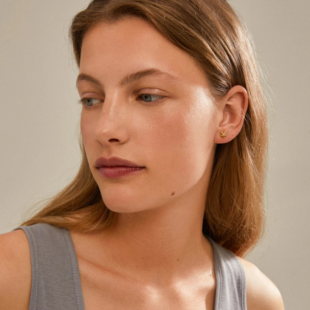 Pilgrim Oakley gullbelagte øredobber - Image 3