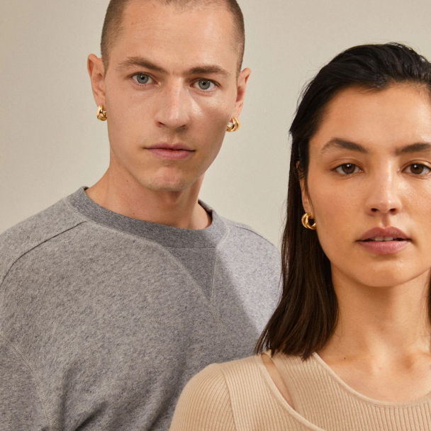 Pilgrim Orit gullbelagte øreringer - Image 5