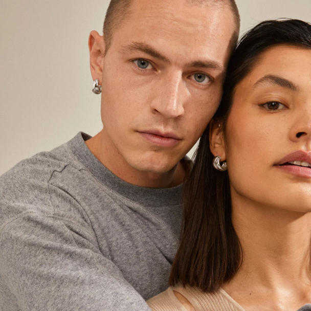 Pilgrim Orit sølvbelagte øreringer - Image 6