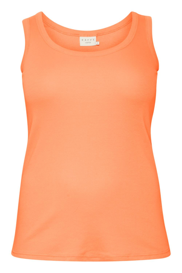 Kaffe Curve Carina tank top i ribbestrikk - Image 4