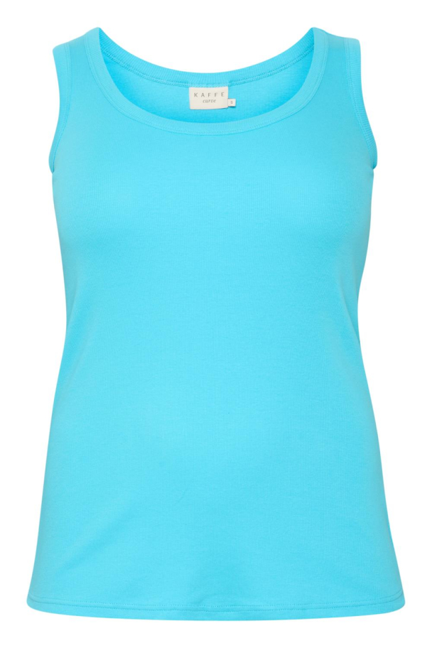 Kaffe Curve Carina tank top i ribbestrikk - Image 2
