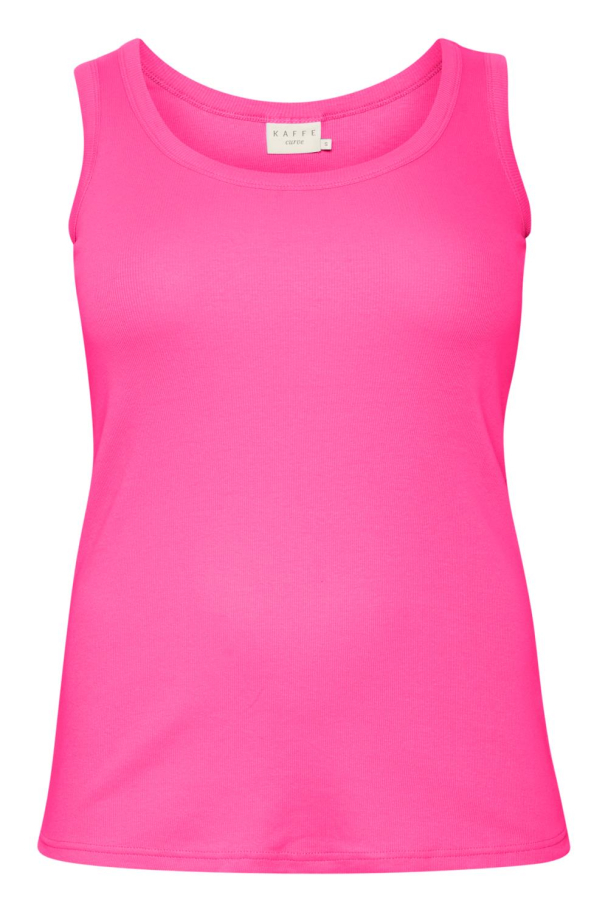 Kaffe Curve Carina tank top i ribbestrikk - Image 5