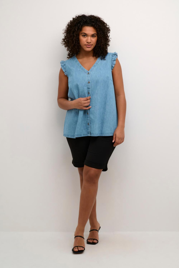 Kaffe Curve Louisa denimtopp - Image 2